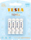 Tesla Batteries Toys+ Blue Алкални Батерии AAA 1.5V 4бр