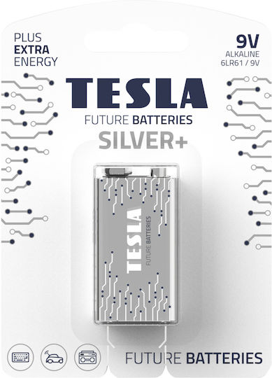 Tesla Batteries Silver+ Alkaline Batterie 9V 1Stück