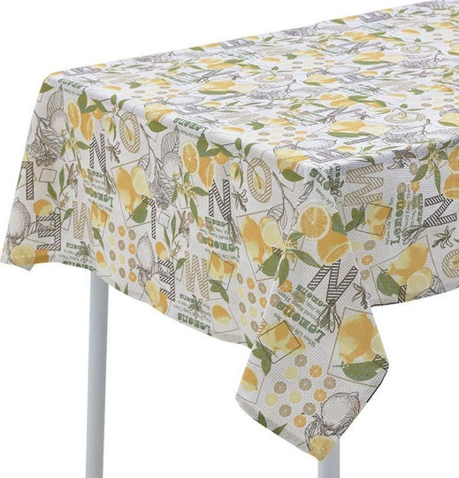 Click Tablecloth Lemon White - Yellow 110x180cm