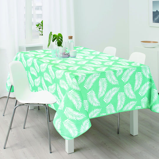 Flamingo Τραπεζομάντηλο Αλέκιαστο Palm Mint 150x180εκ.