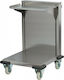 Yuksel Küchenwagen für gewerbliche Küche für 2 Tabletts H90xB59xT59cm
