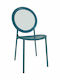 Gartenstühle Metallisch Zenia Petrol Blau 54x42.5x90cm