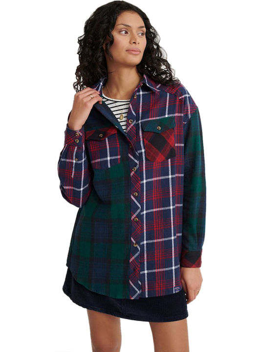 Superdry Bailee Women's Checked Long Sleeve Shirt