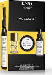 Nyx Professional Makeup Pro Glow Σετ Μακιγιάζ για το Πρόσωπο 3τμχ