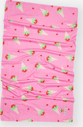 Tortue Ice Cream Παιδική Πετσέτα Θαλάσσης Ροζ 140x70εκ.