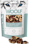 Woolf Snacks Cod Sushi Λιχουδιές Σκύλου χωρίς Σιτηρά & Γλουτένη με Κοτόπουλο 100gr