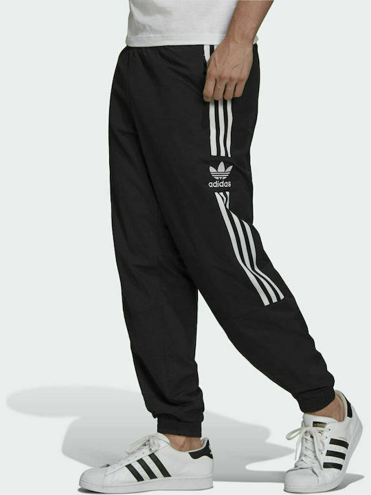 Adidas Adicolor Classics Lock Up Παντελόνι Φόρμας με Λάστιχο Μαύρο
