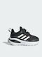Fortarun Fortarun Kids Sports Shoes Running with Hoop & Loop Closure Core Black / Cloud White / Grey Six