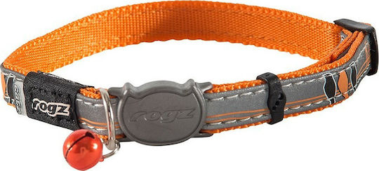 Rogz Nightcat Cat Collar Bird Orange 11mm