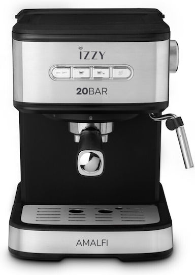 Izzy IZ-6004 Μηχανή Espresso 1000W Πίεσης 20bar Μαύρη