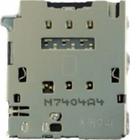Αναγνώστης Κάρτας SIM & MMC Ασημί για Galaxy A6 2018