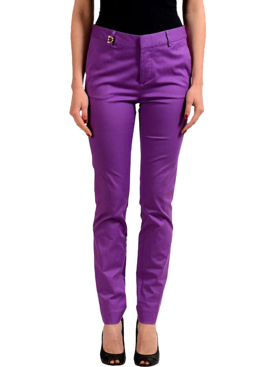 Damen Stoff Hose Lila