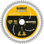 Dewalt DT99573 Δίσκος Κοπής Ξύλου 250mm με 60 Δόντια