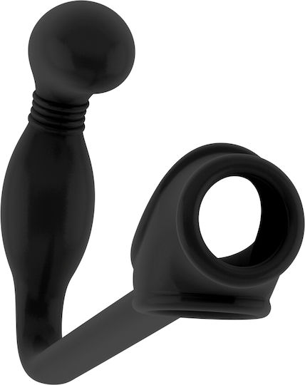 Shots Sono No 2 Butt Plug with Cockring Black