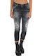 Dsquared2 Cool Girl Women's Jean Trousers with Rips in Slim Fit Black