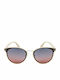 Moscow Mule Bărbătești Ochelari de soare cu Roz Cadru și Albastru Polarized Lentilă MM/2209/4