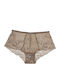 Luna Celebration Hochtailliert Damen Boxer mit Spitze Beige