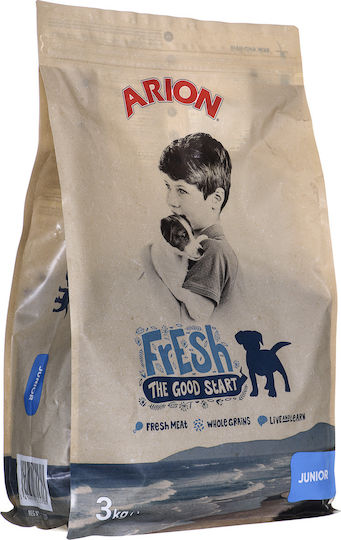 Arion Fresh Junior 3kg Ξηρά Τροφή για Κουτάβια με Κρέας