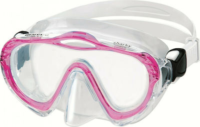 Mares Kids' Silicone Diving Mask Sharky Junior Ροζ Pink 1102276