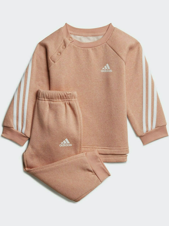 Adidas Παιδικό Σετ Φόρμας Ροζ 2τμχ Future Icons 3-Stripes
