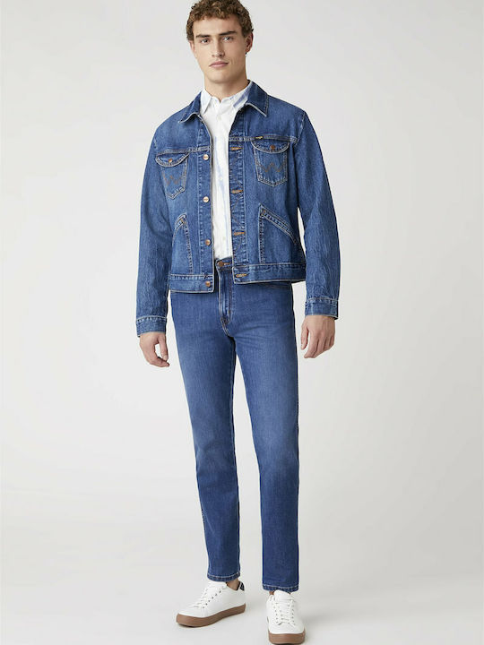 Τexas Men's Jeans Pants with Regular Straight Fit Navy Blue
