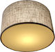 Ceiling Mount Light 30cm Brown with Socket E27