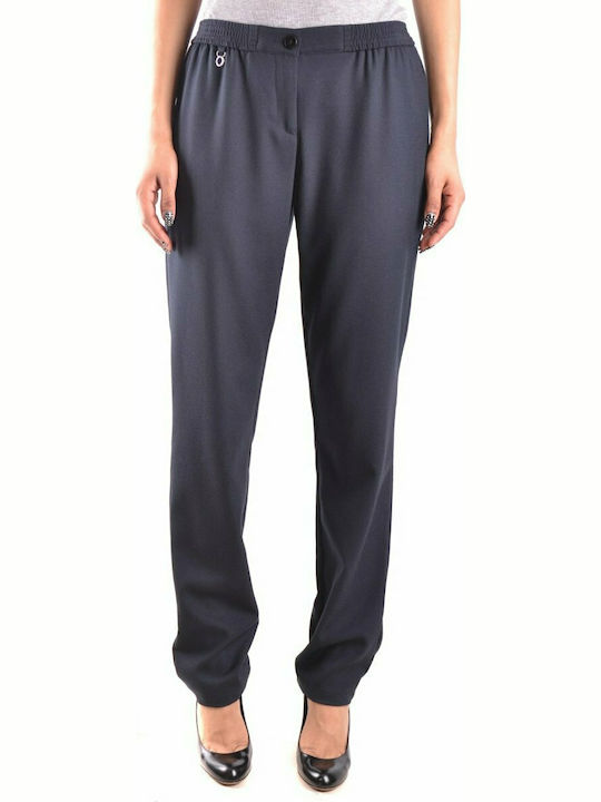 Emporio Armani Women's Fabric Trousers Blue 6X5R225N0LZ-155N