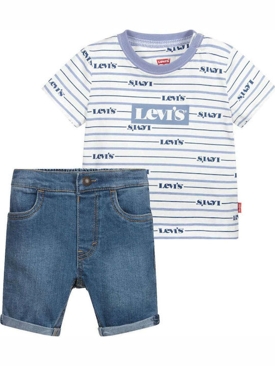 Levi's Kids Set with Shorts Summer 2pcs White