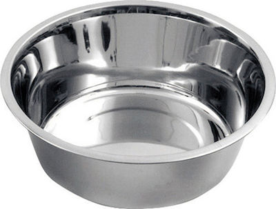 Pet Camelot Edelstahl Schalen Futter- & Wasserspender für Hunde Silber 1000ml 16.5cm