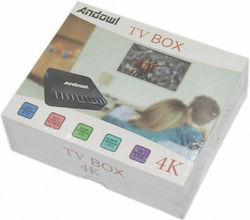Andowl TV Box Q M1 4K UHD με WiFi USB 2.0 4GB RAM και 16GB Αποθηκευτικό Χώρο με Λειτουργικό Android