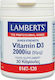 Lamberts Vitamin D3 Βιταμίνη για Ανοσοποιητικό 2000iu 30 κάψουλες