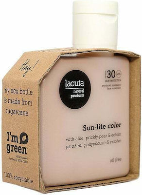 Laouta Natural Products Sun-lite Color Sonnenschutzmittel Öl Für das Gesicht SPF30 mit Farbe 50ml