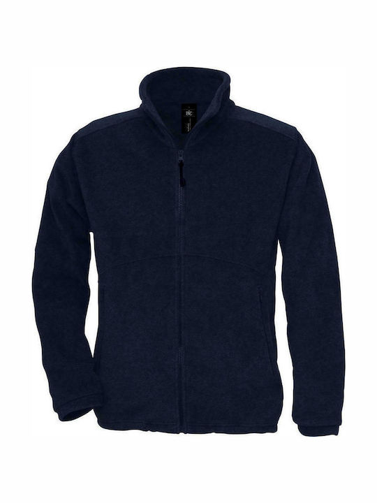 B&C FU703 Icewalker Ανδρική Ζακέτα Εργασίας Fleece Navy Μπλε