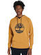 River Tree Sweatshirt with Hood Camel Yellow