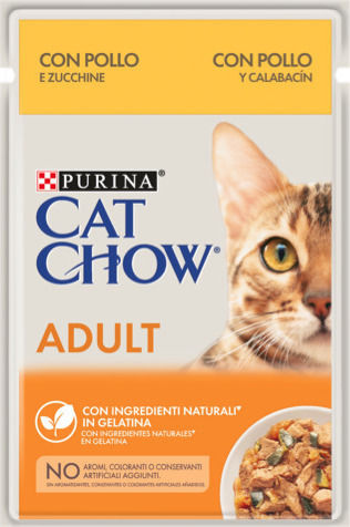 Cat Chow Υγρή Τροφή για Ενήλικες Γάτες σε Φακελάκι με Κοτόπουλο 6x85gr