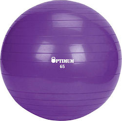 Optimum Μπάλα Pilates 65cm , 1.1kg σε Μωβ Χρώμα