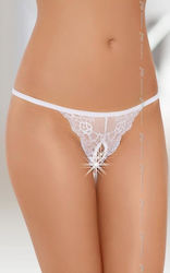 Softline 2307 Γυναικείο Sexy String Αυτοκινήτου Λευκό