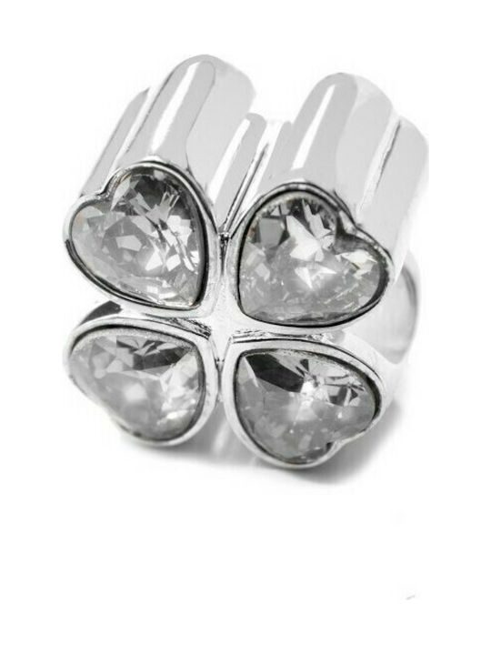 Folli Follie Flower Charm Made of Gray Silver