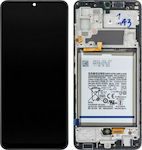 Samsung Οθόνη SP mit Touchscreen und Rahmen für Galaxy A32 4G (Schwarz)