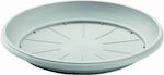 Plastona 244 Round Plate Pot Gray 32x32cm