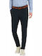 Mana Trousers Chino Elastic in Slim Fit Navy Blue