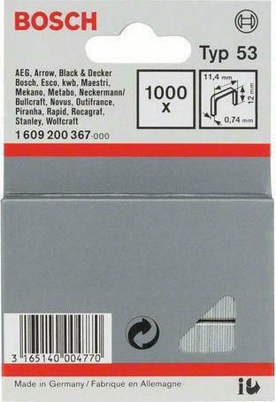 Bosch 1609200367 Δίχαλα 11.4x12x0.74mm 1000τμχ