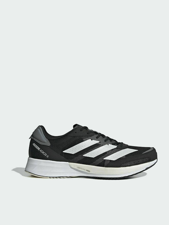 Adidas Adizero Adios 6 Men's Running Sport Shoes Core Black / Cloud White / Grey Five