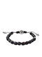 Diesel Damen Armband Makramee aus Kabel mit Perlen