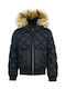 Napapijri Kids Quilted Jacket short Hooded Black K Aibo