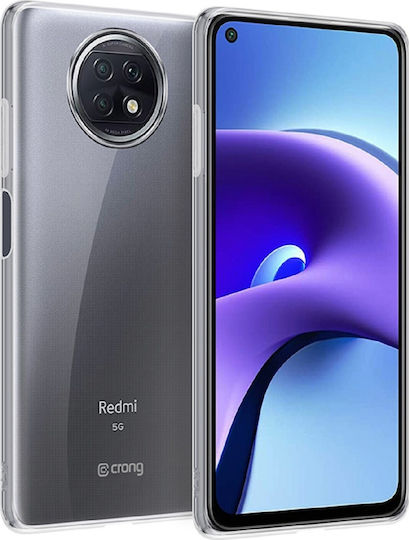 Crong Slim Back Cover Σιλικόνης 0.8mm Διάφανο (Redmi Note 9T)