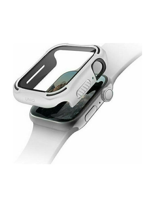 Uniq Torres Πλαστική Θήκη με Τζαμάκι σε Λευκό χρώμα για το Apple Watch 40mm