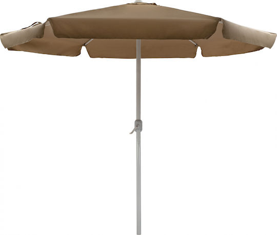 Aluminum Garden & Terrace Parasol with Ventilation Opening Mocha Aluminum Garden & Terrace Parasol with Ventilation Opening Mocha