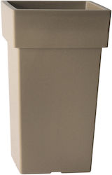 Viomes Linea Pot Plastic Taupe Viomes Linea Pot Plastic Taupe