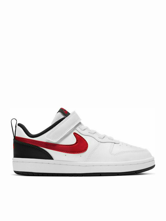 Nike Αθλητικά Παιδικά Παπούτσια Court Borough Low 2 White / University Red / Black